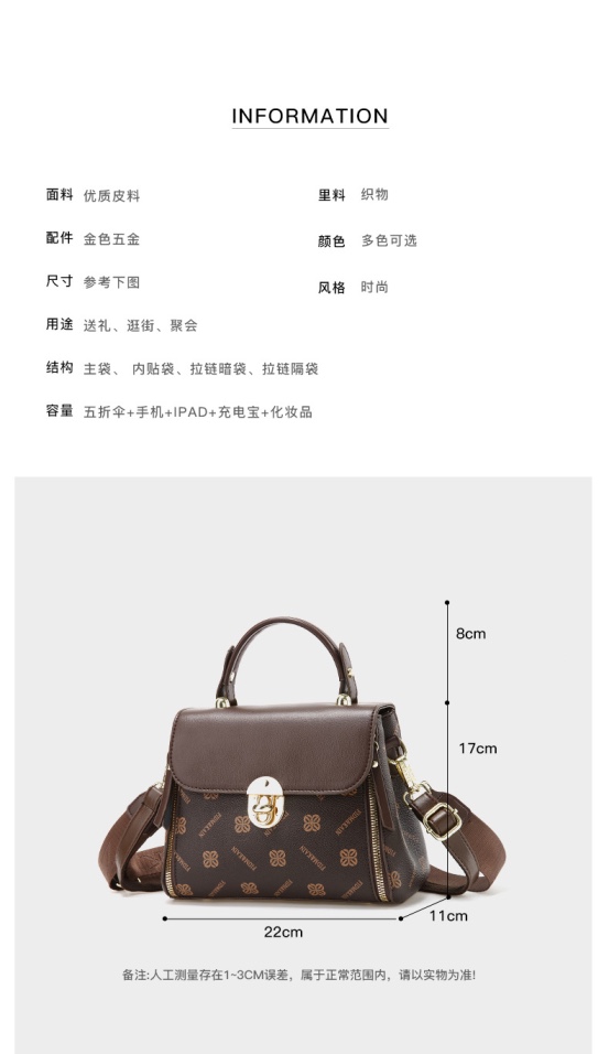 Trendy Stylish Leather Multi-Function Crossbody Hand & Shoulder Bag